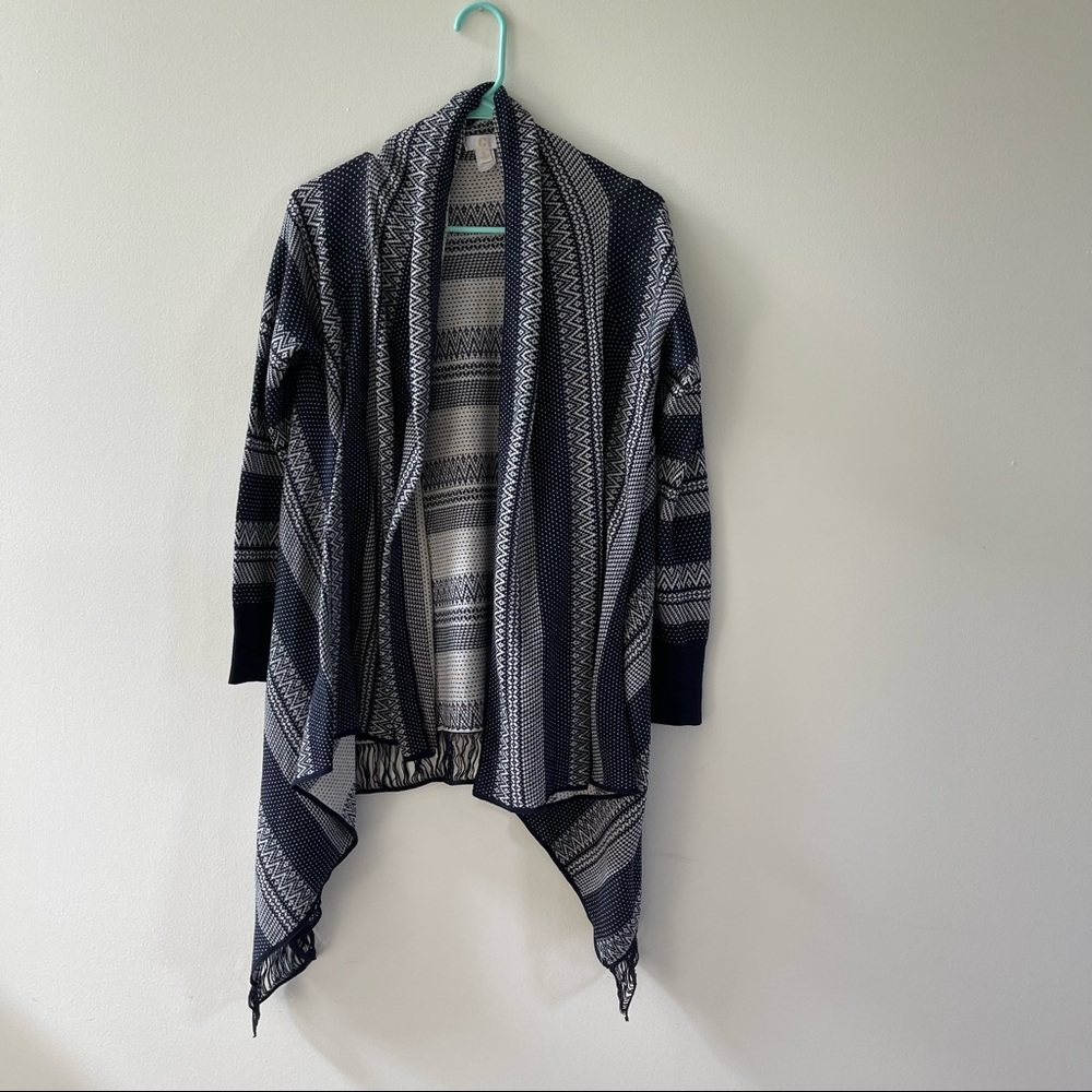 Charming Charlie Lightweight navy blue sweater